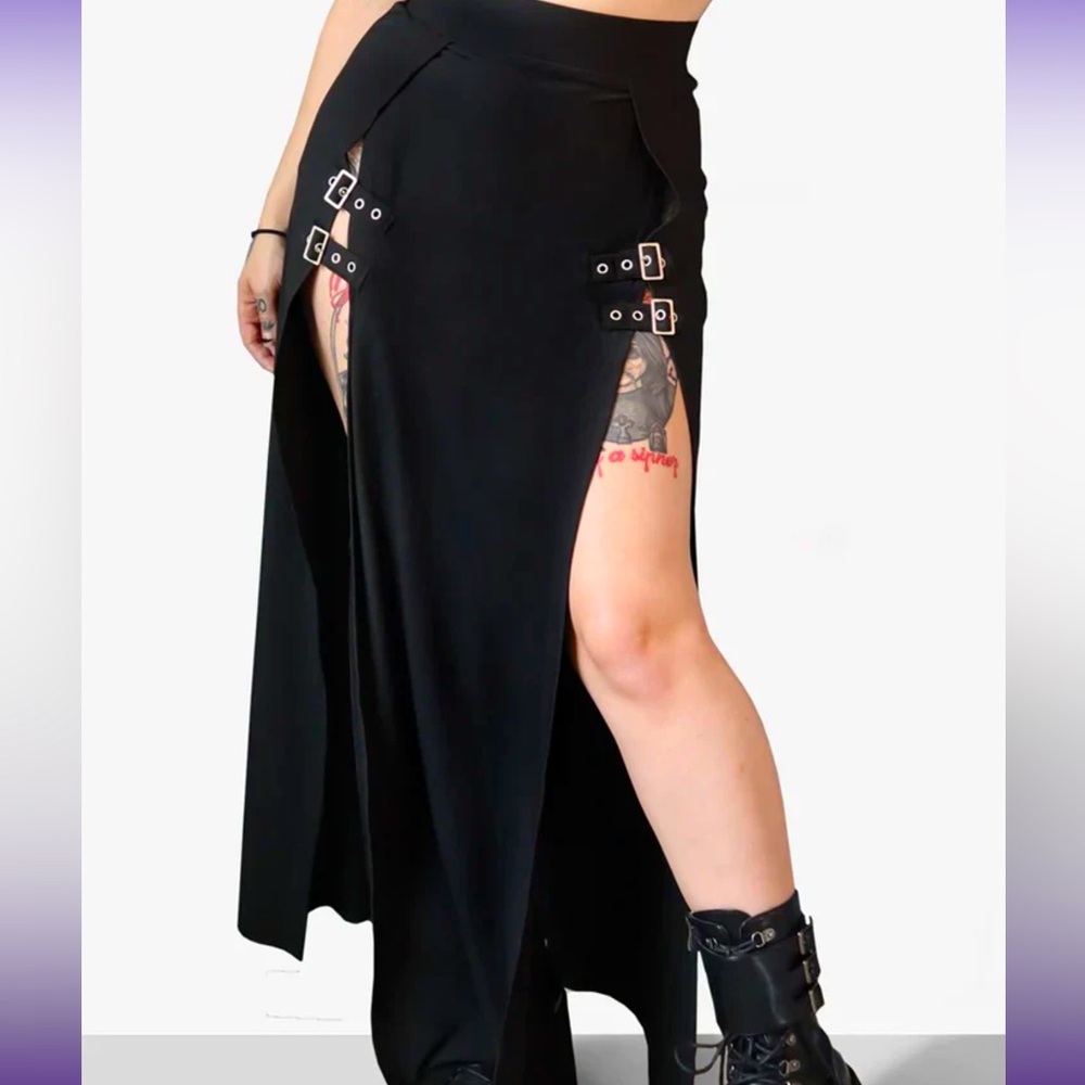 Forest ink M-line buckle skirt